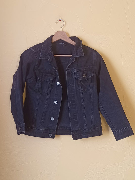 Veste en jeans Zeeman noire Taille 10 Ans