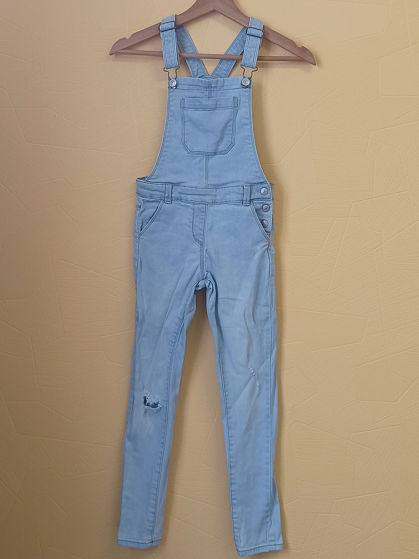 Salopette en jeans Kiabi bleu clair Taille 9 Ans