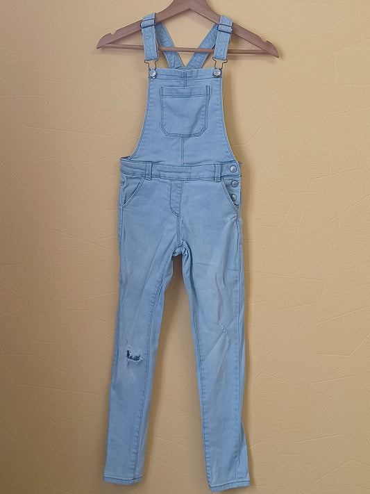 Salopette en jeans Kiabi bleu clair Taille 9 Ans