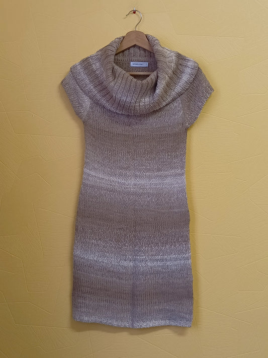 Robe pull sans manche avec col Women Only beige chiné Taille S