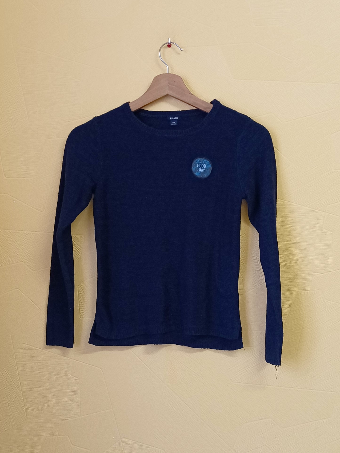 Pull fin Kiabi bleu marine Taille 10 Ans