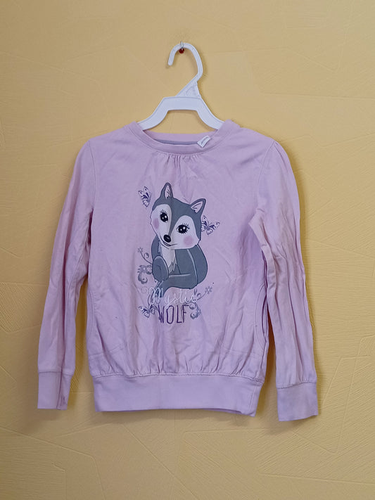 Sweat Kids rose avec impression Taille 6/7 Ans