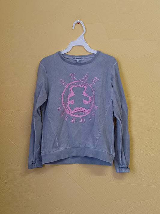 Sweat Lulu Castagnette Gris avec impression Taille 8 Ans