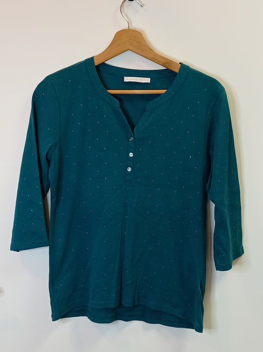 T-shirt manches longues Armand Thiery vert d'eau Taille M