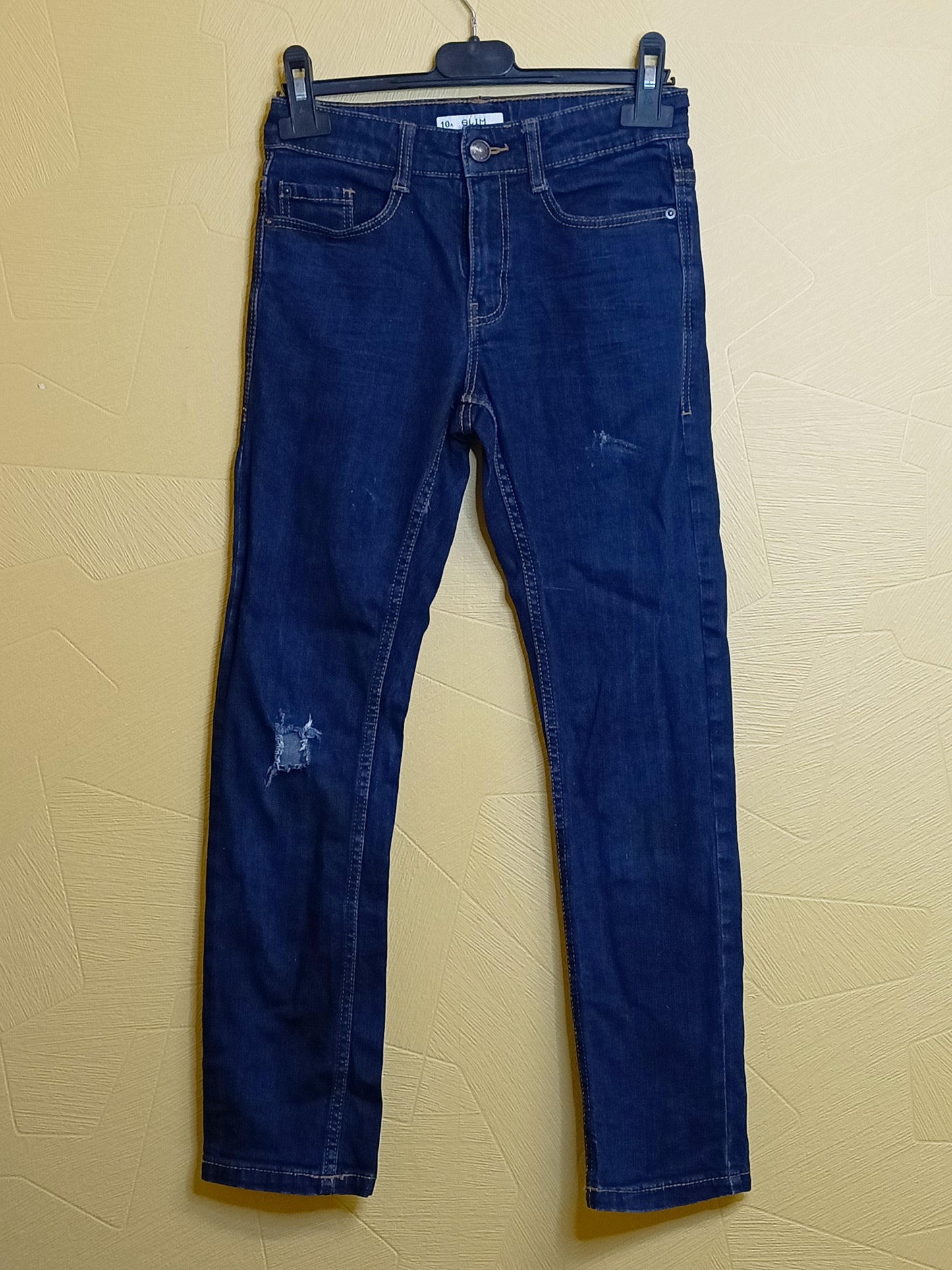 Jeans Kiabi bleu foncé slim Taille 10 Ans