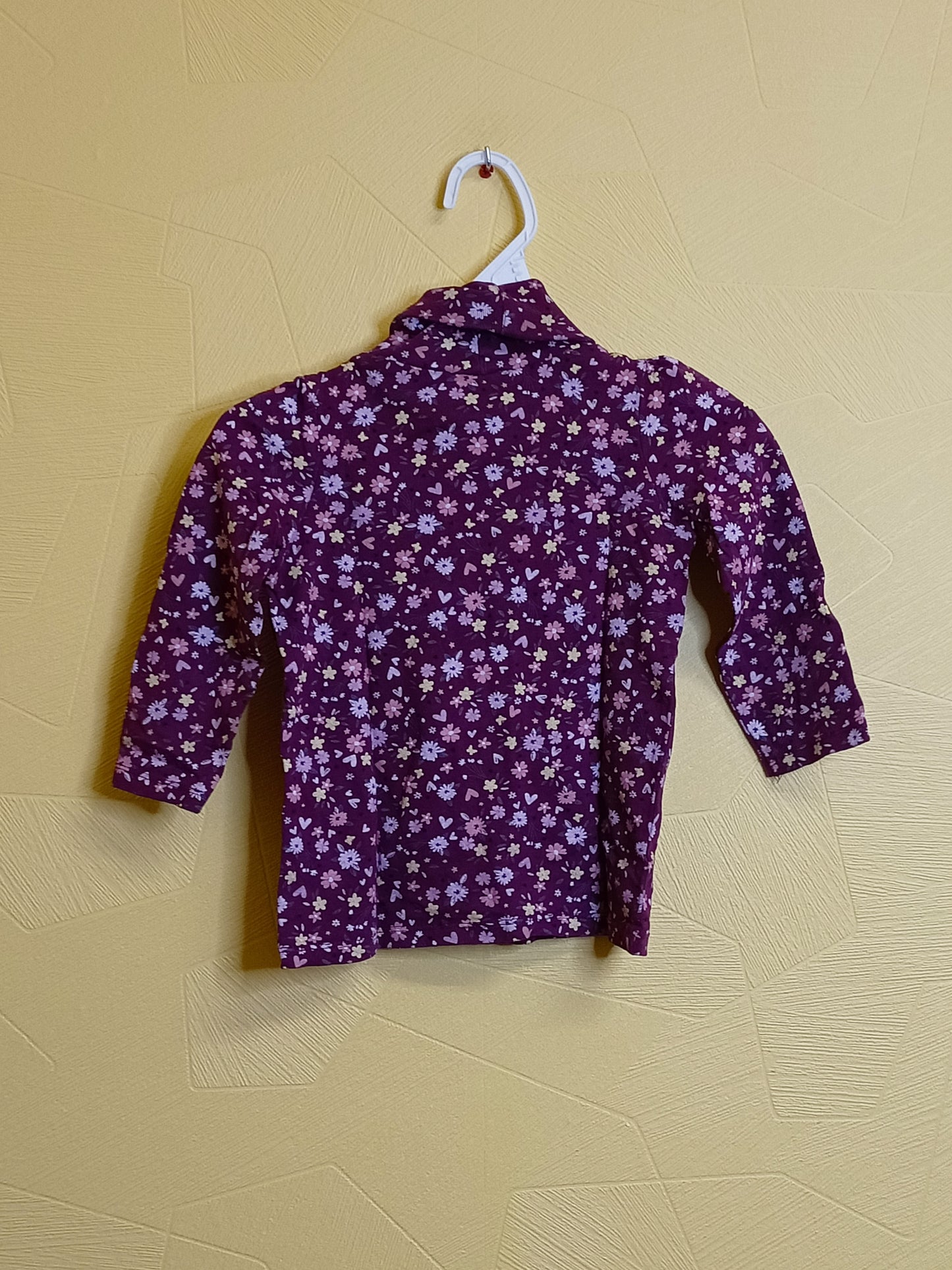 Sous pull Dopodopo fuchsia à motifs Taille 2/3 Ans