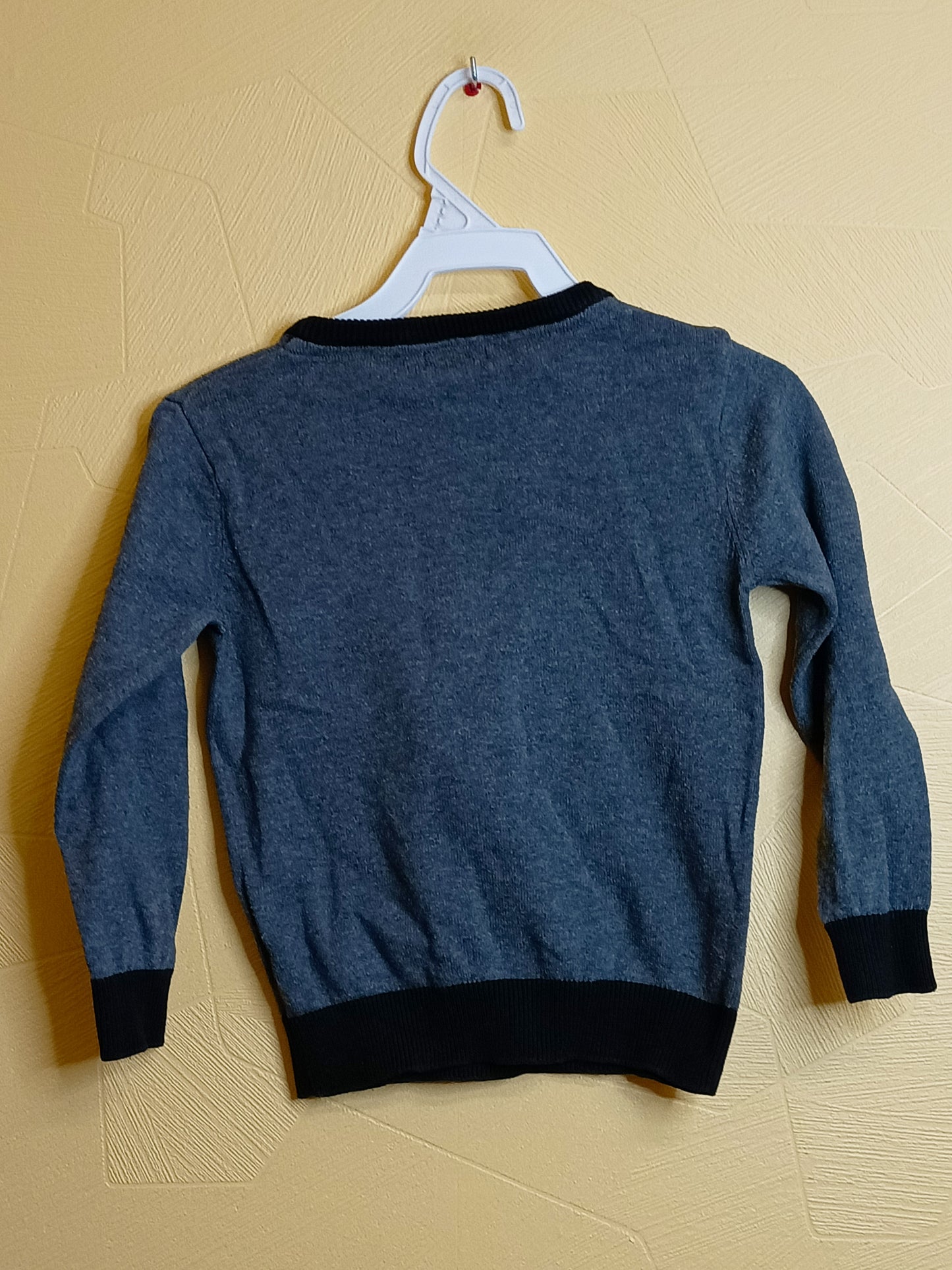 Pull fin In Extenso gris avec impression Taille 4 Ans