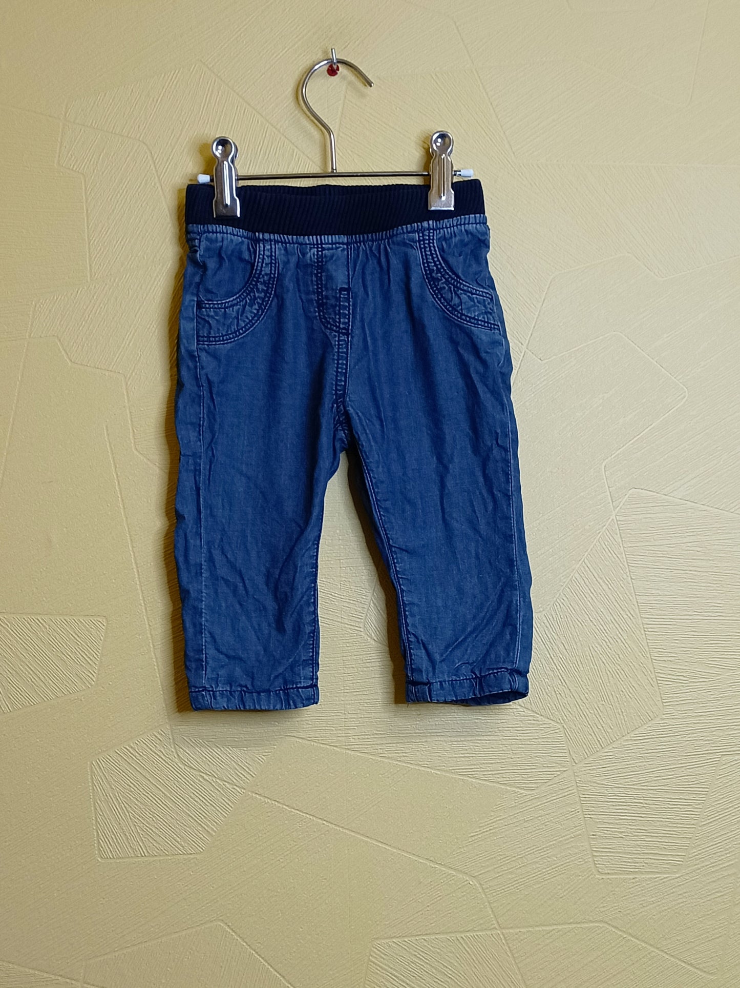 Pantalon doublé Kimbaloo bleu Taille 12 Mois