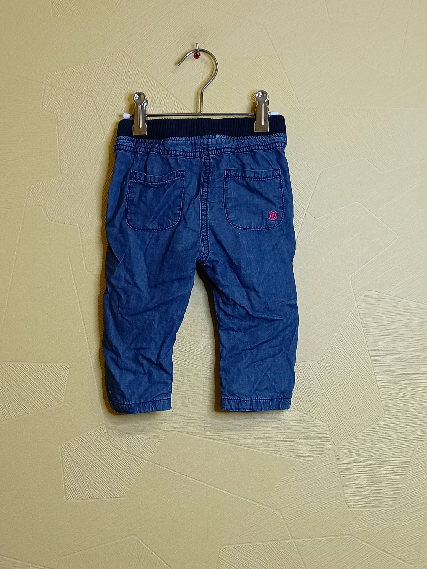 Pantalon doublé Kimbaloo bleu Taille 12 Mois