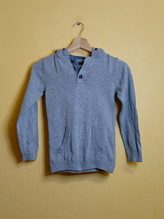 Pull à capuche Kiabi gris Taille 10 Ans