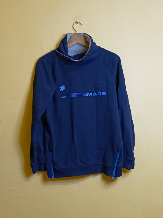 Sweat avec col In Extenso bleu marine avec impression Taille 14 Ans