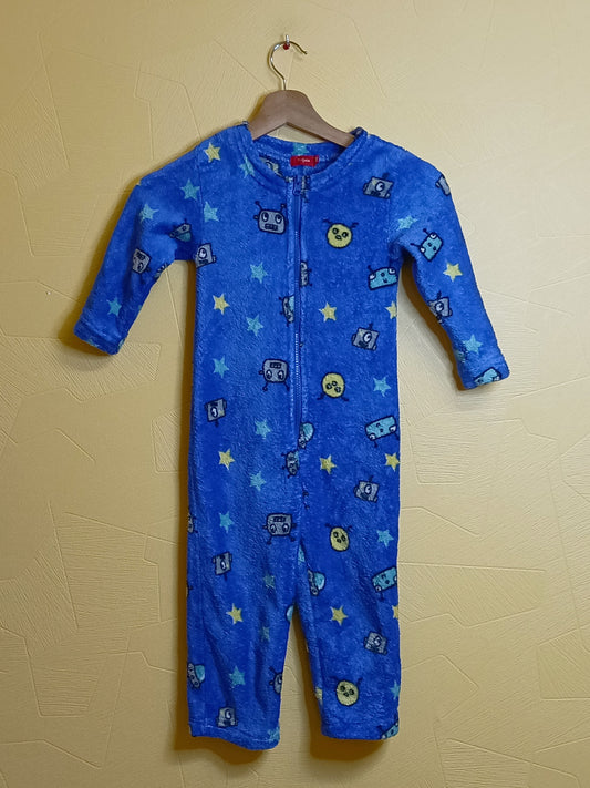 Surpyjama Tissaia bleu à motifs Taille 4 Ans