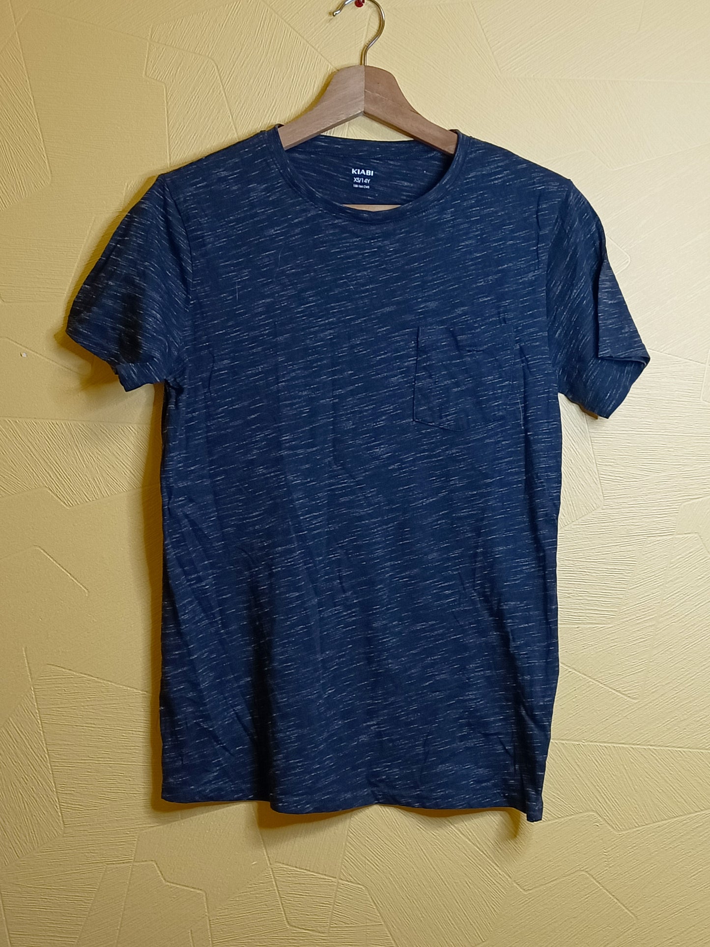 T-shirt Kiabi bleu marine chiné Taille 14 Ans