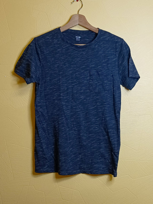 T-shirt Kiabi bleu marine chiné Taille 14 Ans