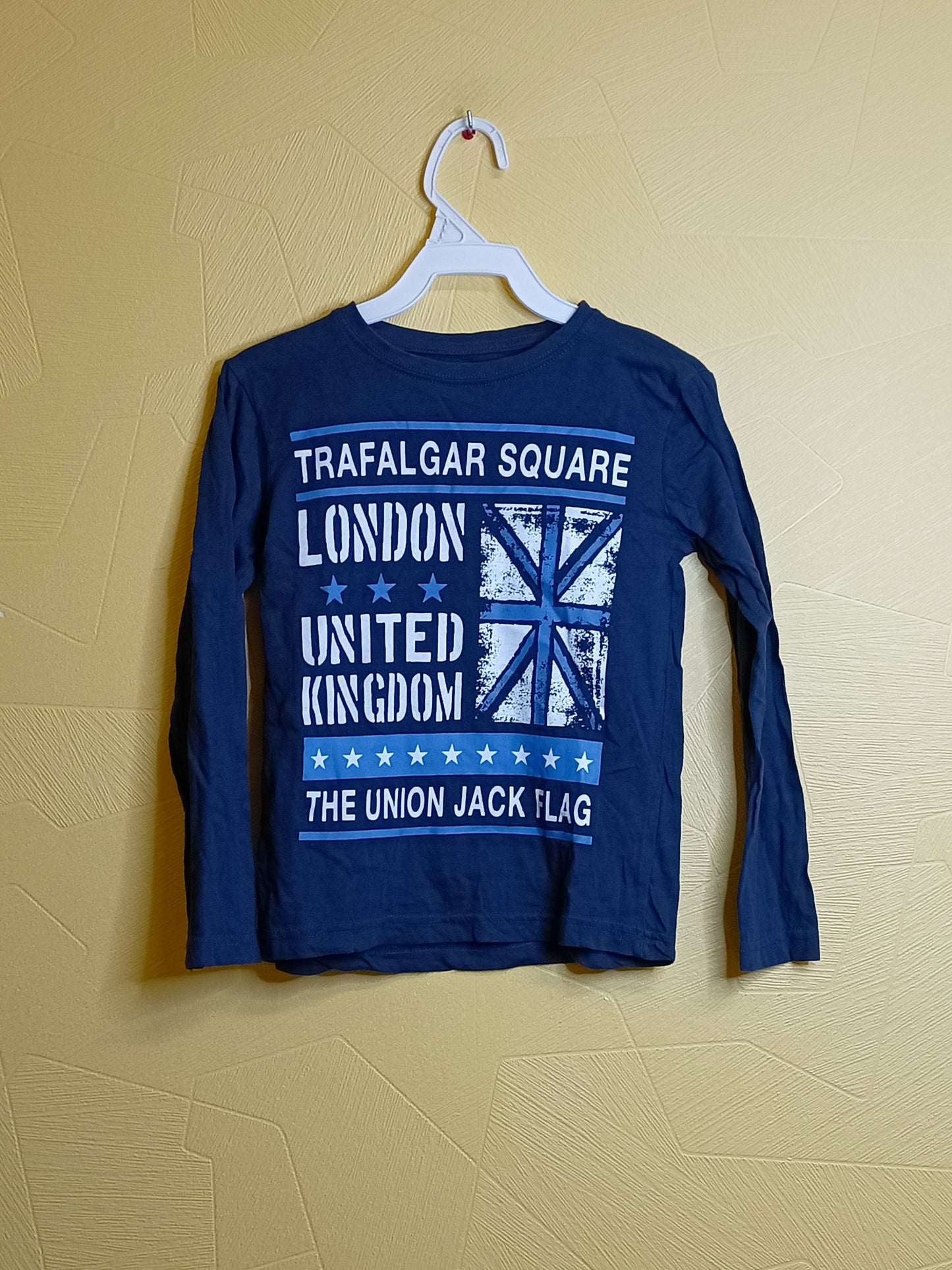 T-shirt manches longues In Extenso bleu marine avec impression Taille 6 Ans