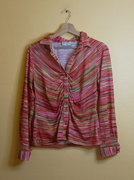 Pull chemise fin Scarlet Roos multicolore Taille M