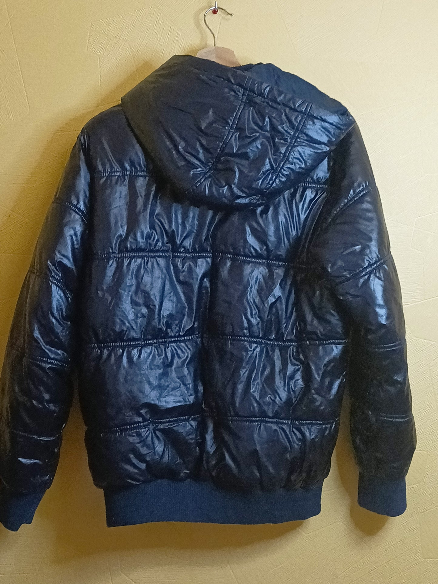 Doudoune à capuche Bilook bleue marine brillante Taille 14 Ans