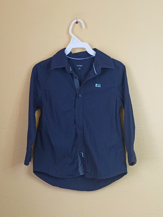 Chemise Kiabi bleue marine Taille 5 Ans