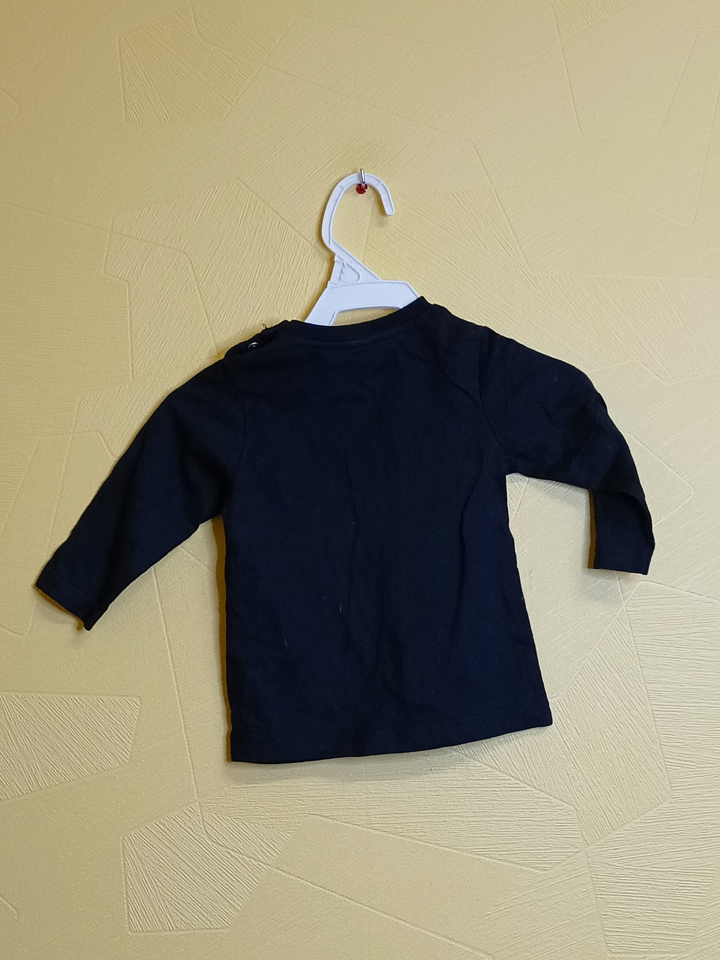 T-shirt manches longues Orchestra noir avec impression taille 12 Mois