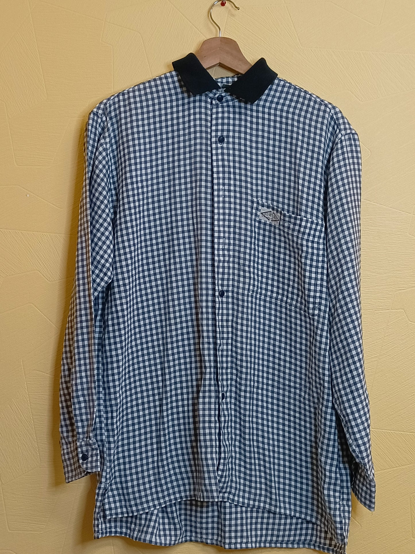 Chemise Kowloon à carreaux gris et blancs Taille M