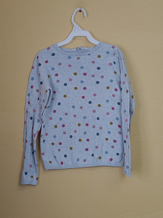 Pull fin H&M gris à pois Taille 8/10 Ans