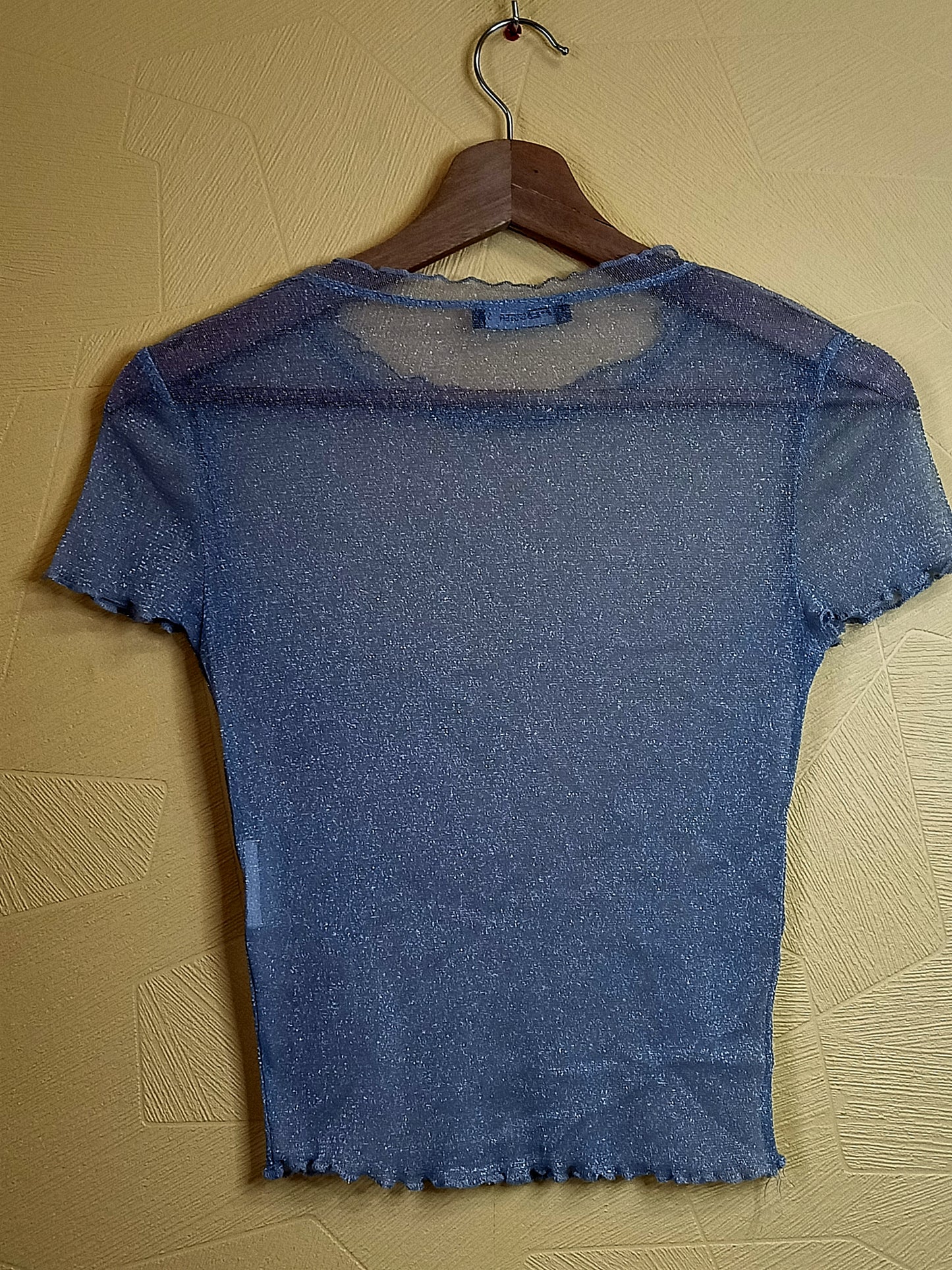 T-shirt en tulle FB Sister argenté Taille S