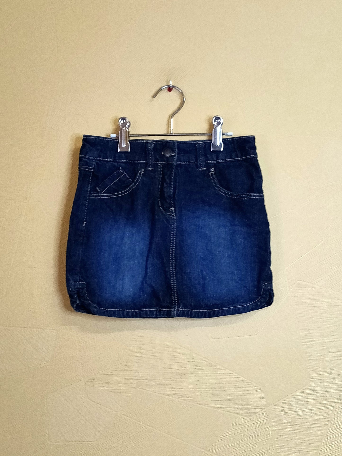 Jupe en jeans Kiabi bleue foncée Taille 8 Ans