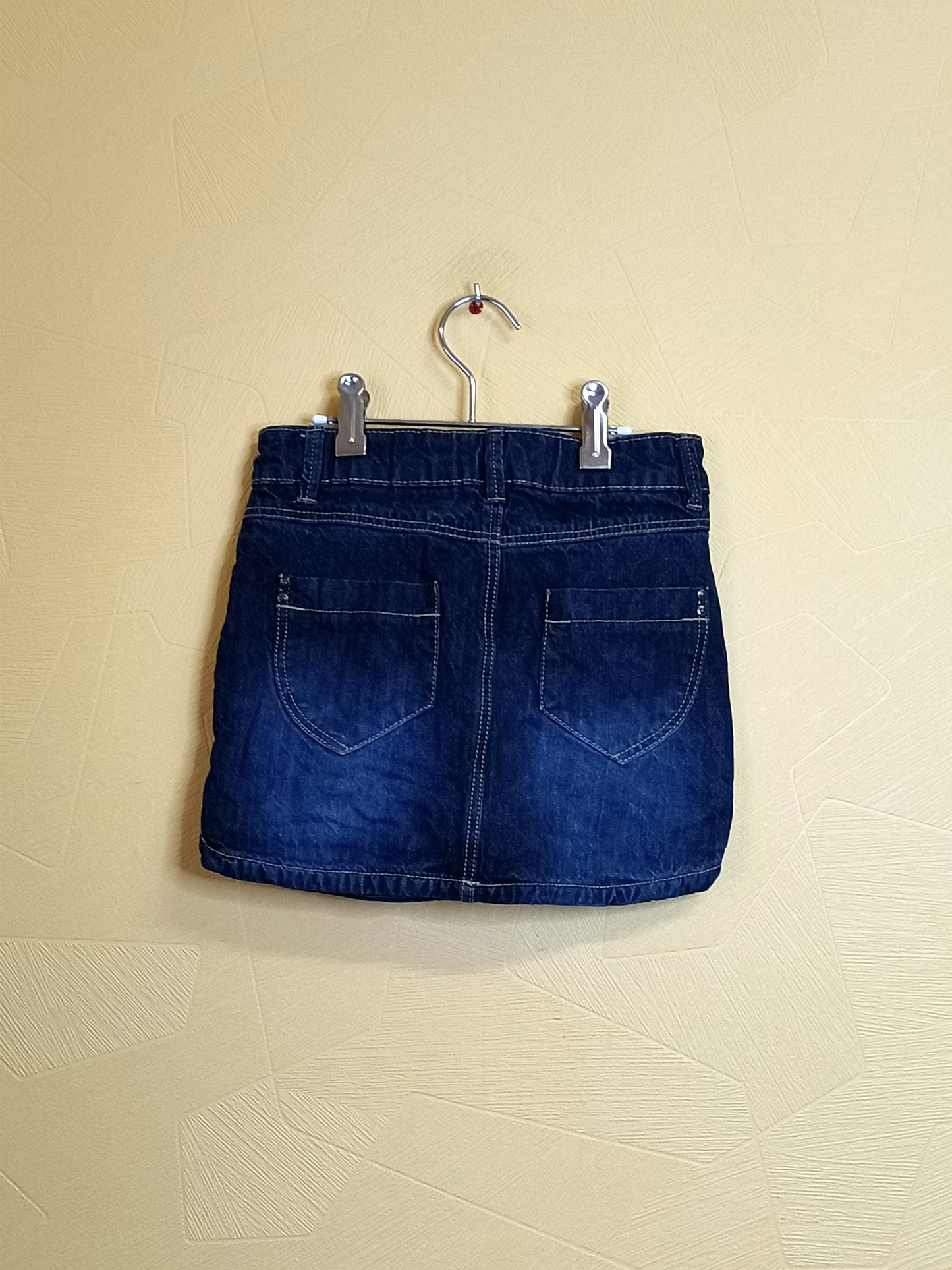 Jupe en jeans Kiabi bleue foncée Taille 8 Ans