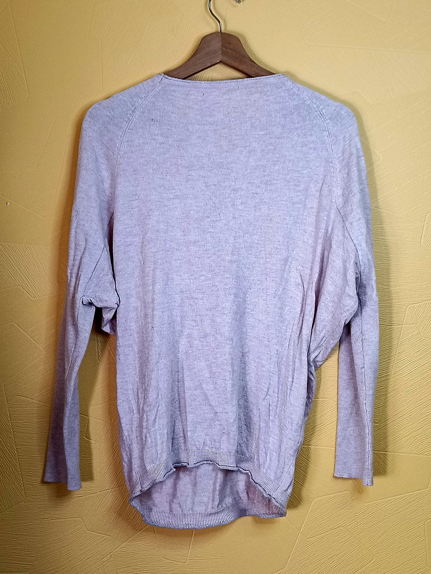 Pull fin rose clair avec fermeture Taille L