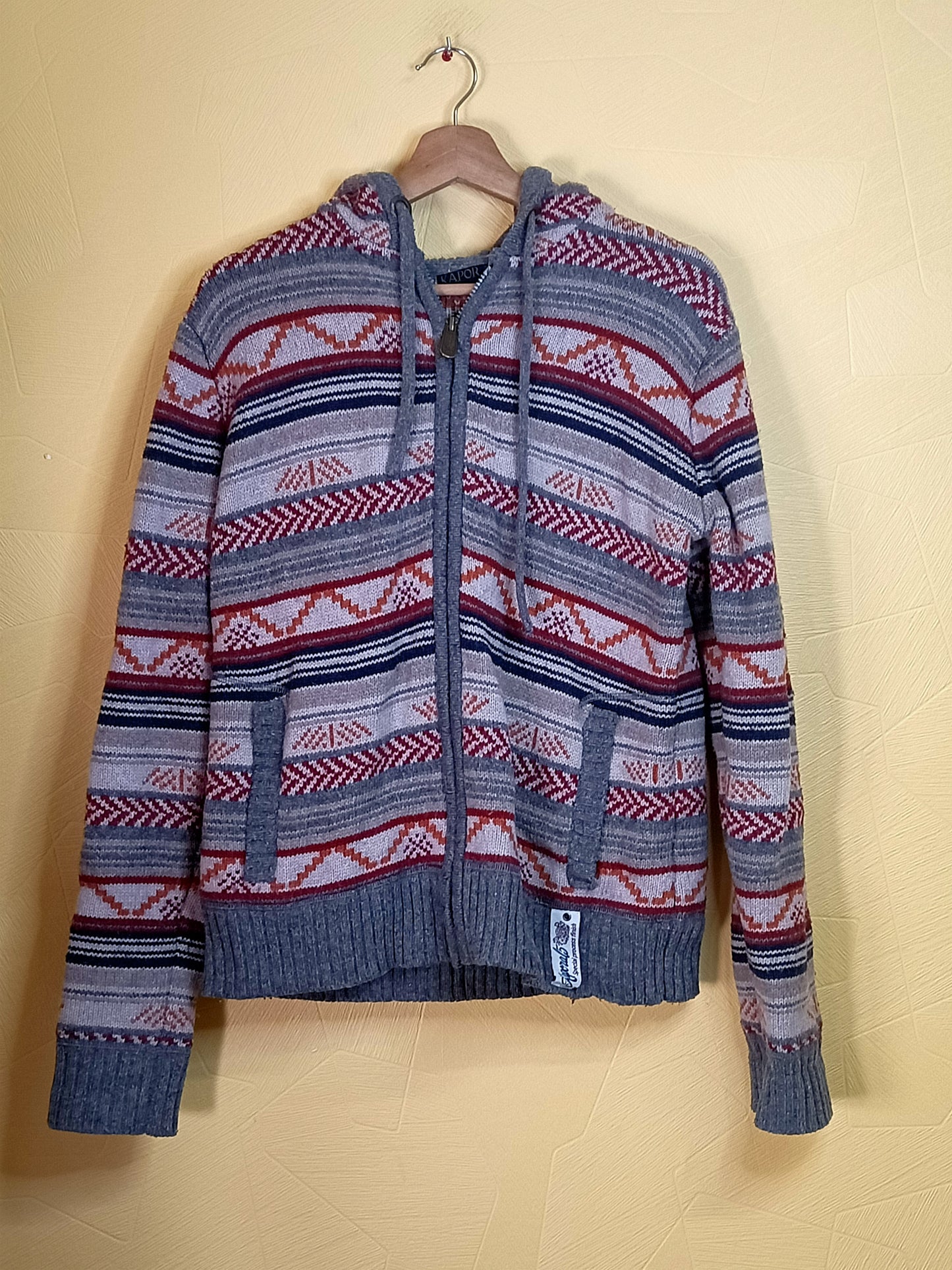 Veste à capuche en tricot Kaporal à motifs Taille M