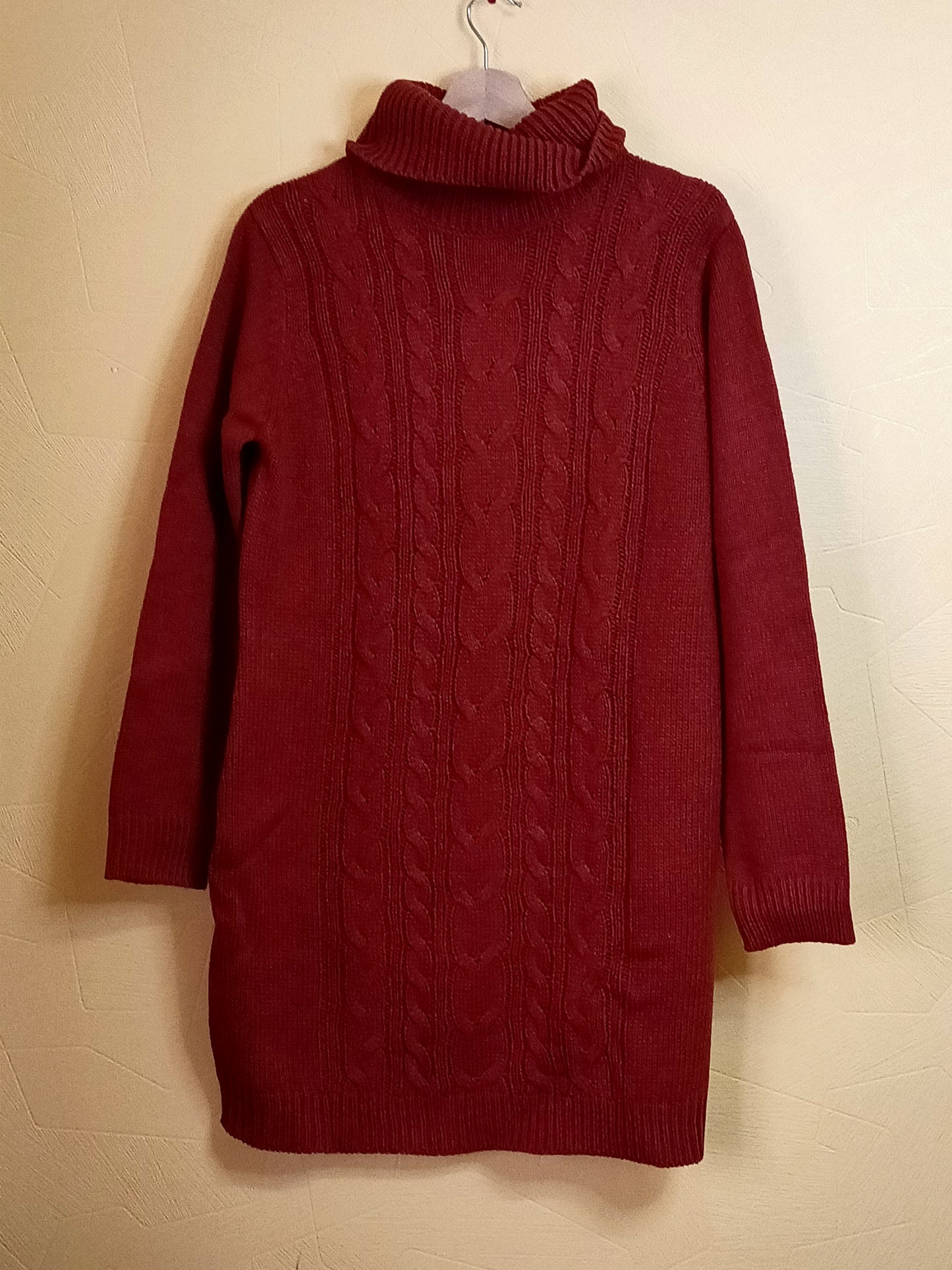 Robe pull manches longues avec col Tissaia rouille Taille 42