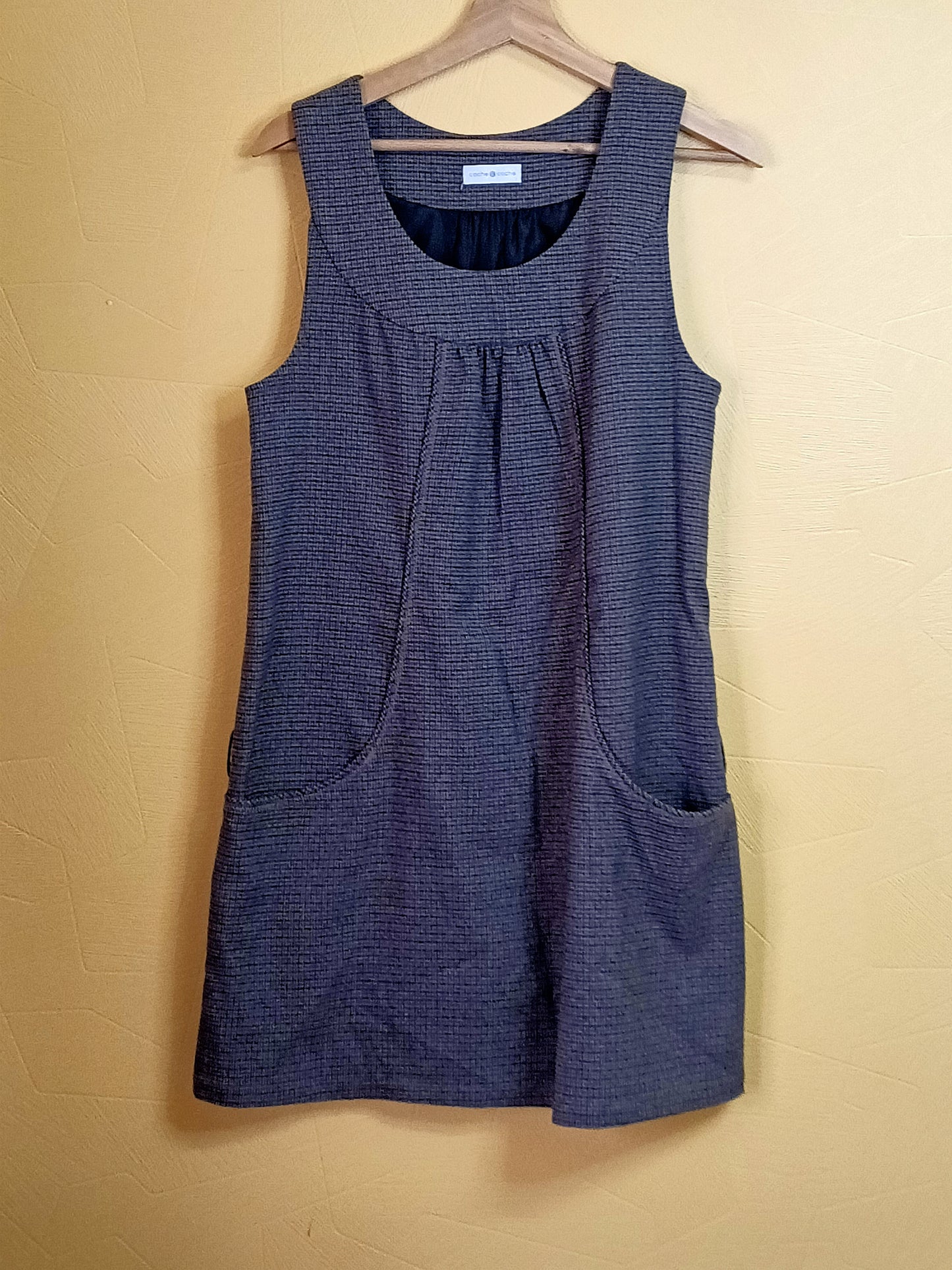 Robe sans manches Cache-Cache motifs pied de poule Taille 42