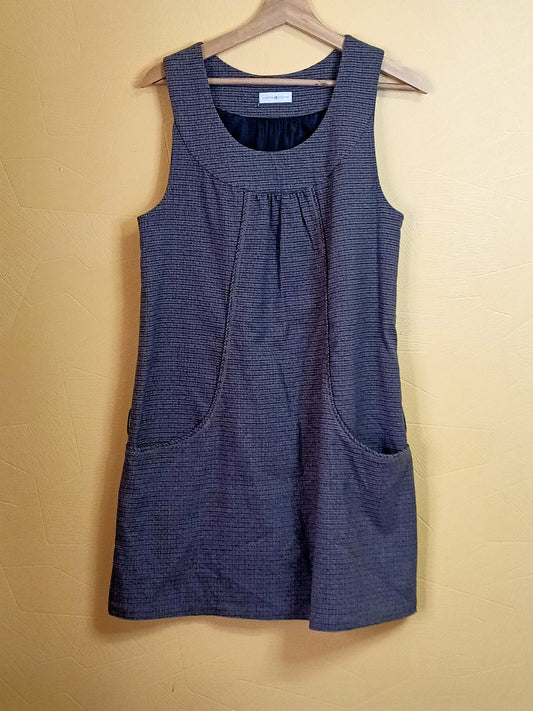 Robe sans manches Cache-Cache motifs pied de poule Taille 42