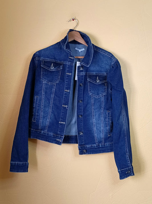 Veste en jeans U Collection bleue Taille 38