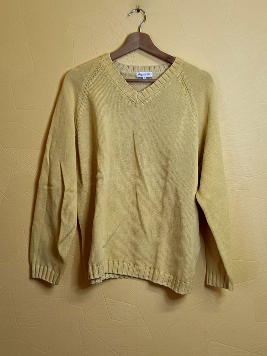 Pull Aquarelle jaune pâle Taille M