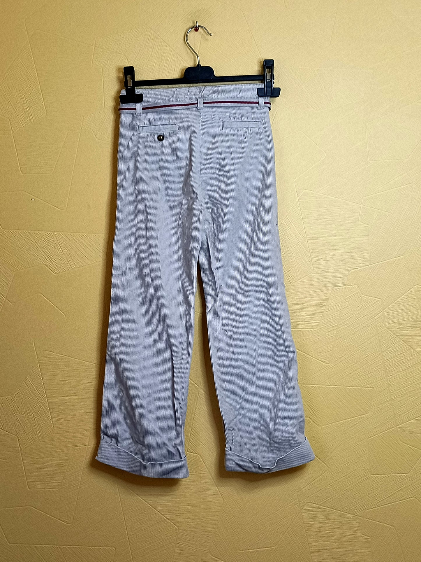 Pantalon en velours côtelé Jacadi beige avec ceinture Taille 8 Ans