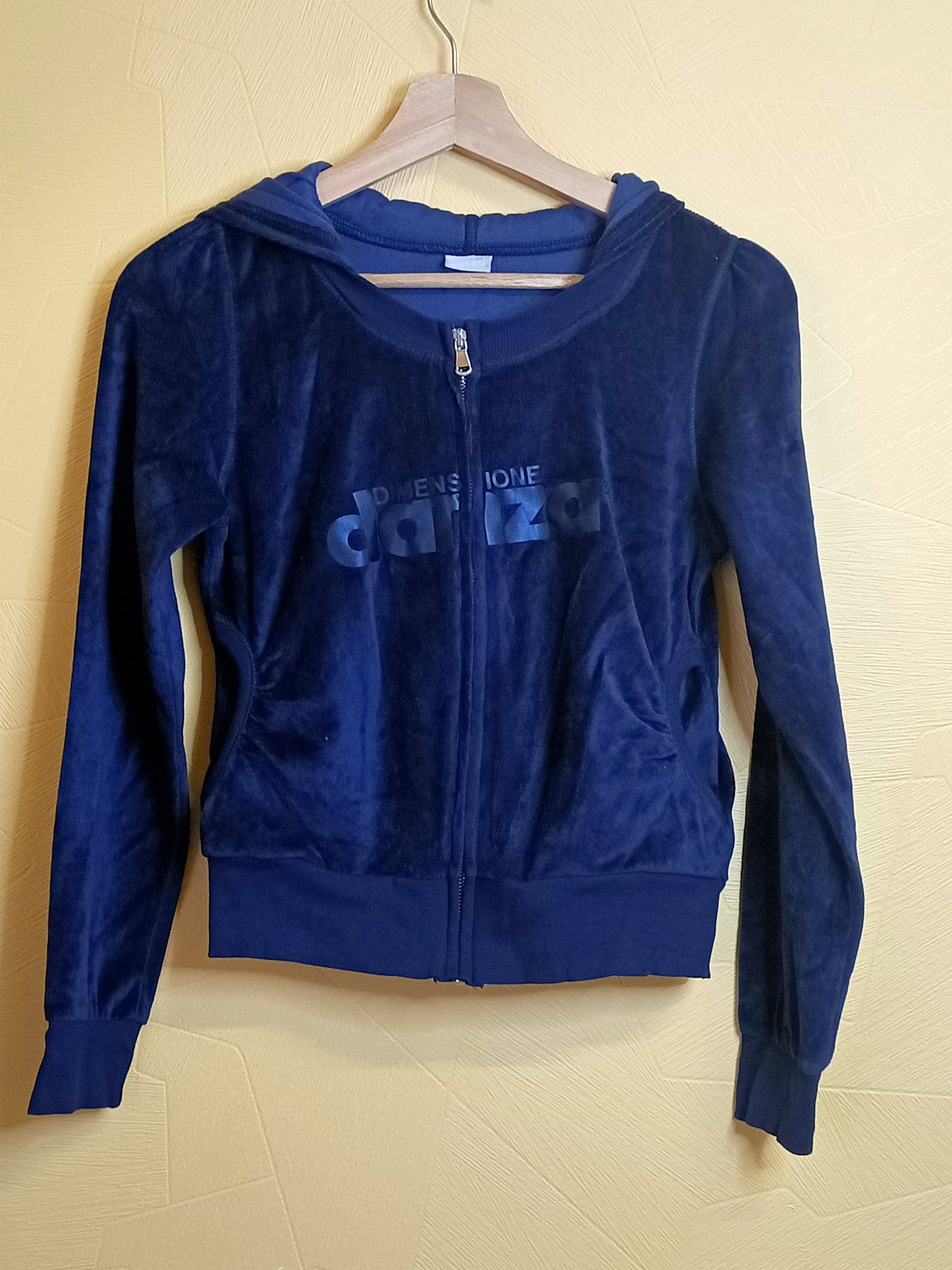 Sweat zippé Dimensione Danza bleu marine à capuche Taille 12 Ans