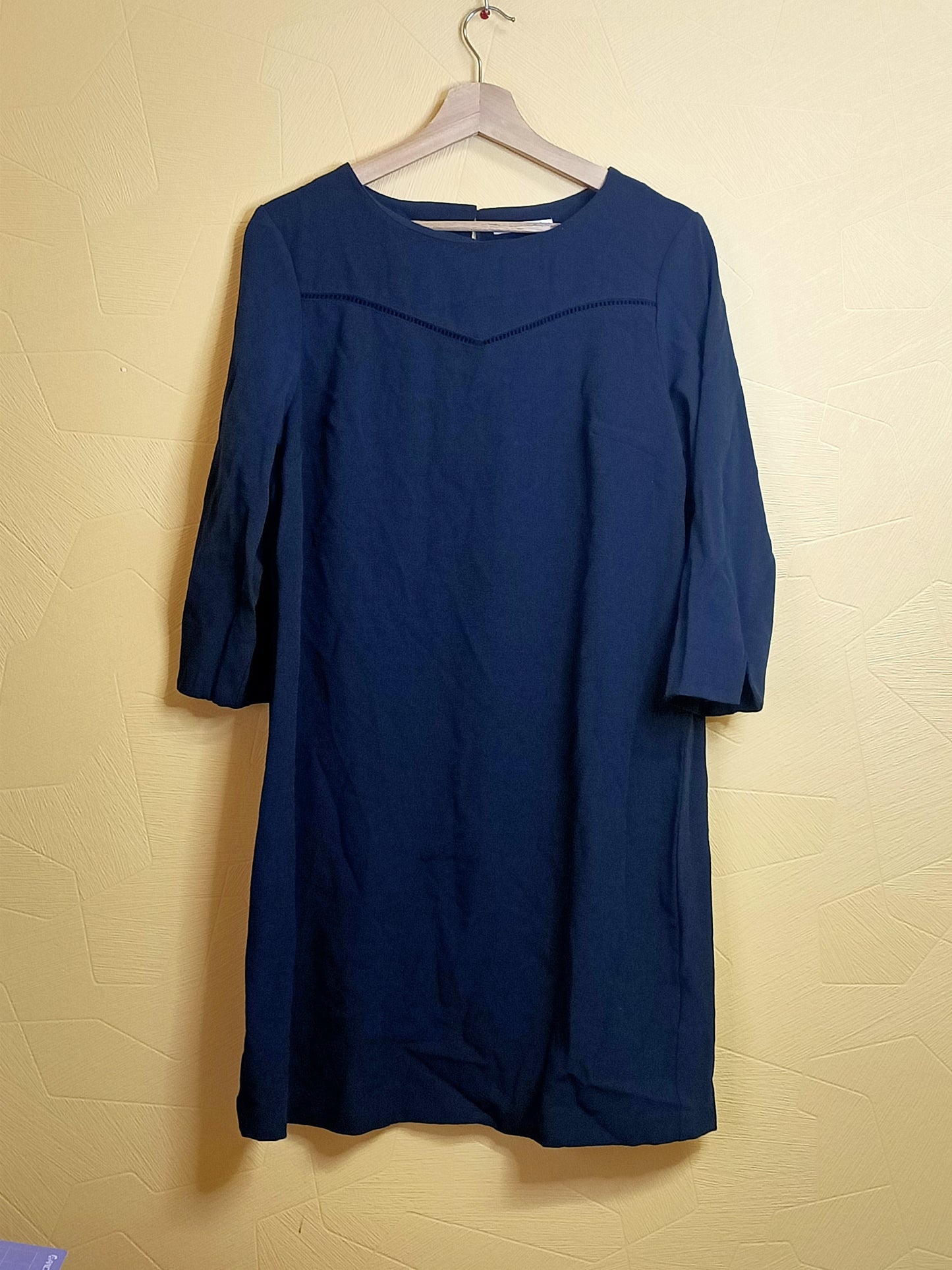 Robe manches 3/4 Camaïeu bleue marine Taille 42