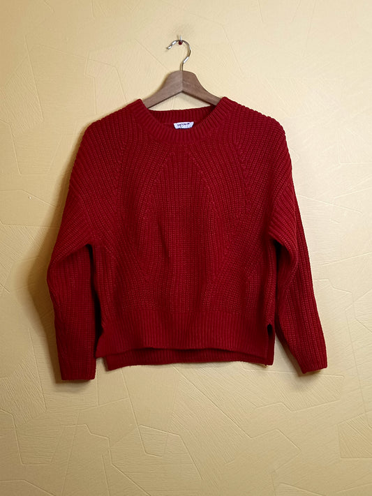 Pull en mailles Jennyfer rouge Taille S