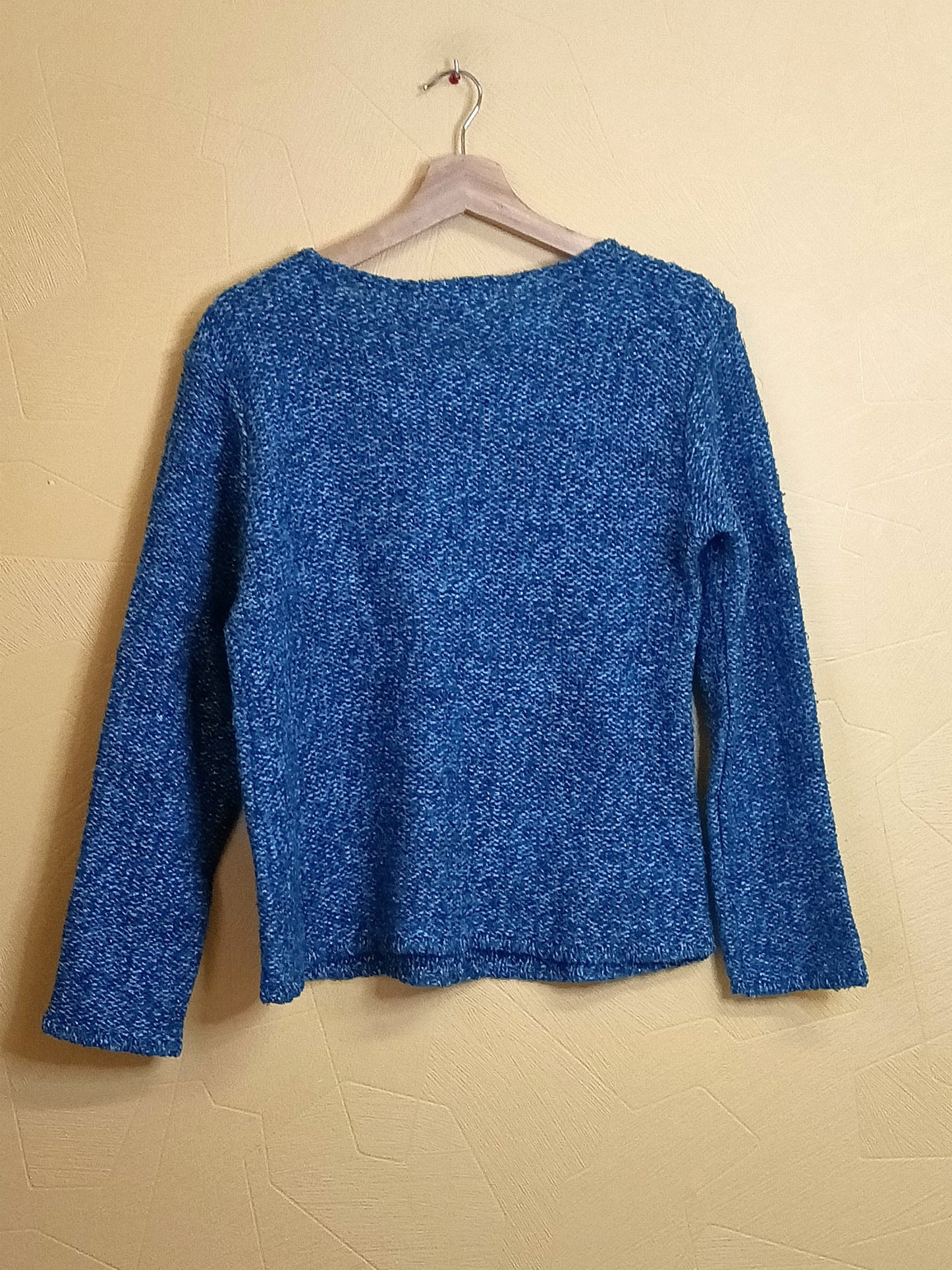 Pull Scottage bleu chiné Taille L
