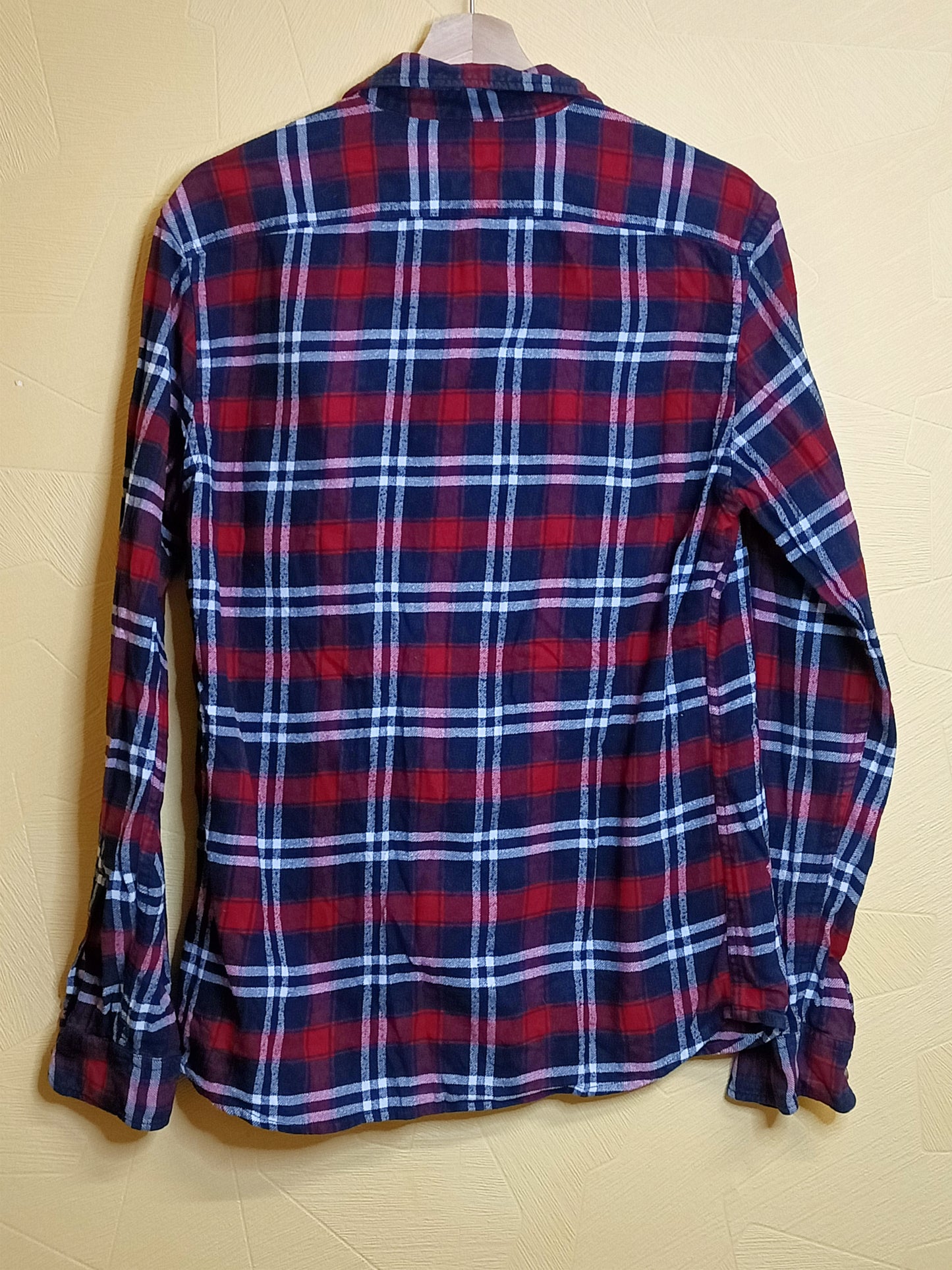 Chemise d'hiver Jules rouge à carreaux Taille L