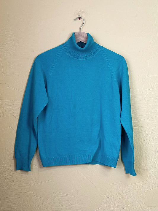 Pull fin avec col Léacril vert Taille M