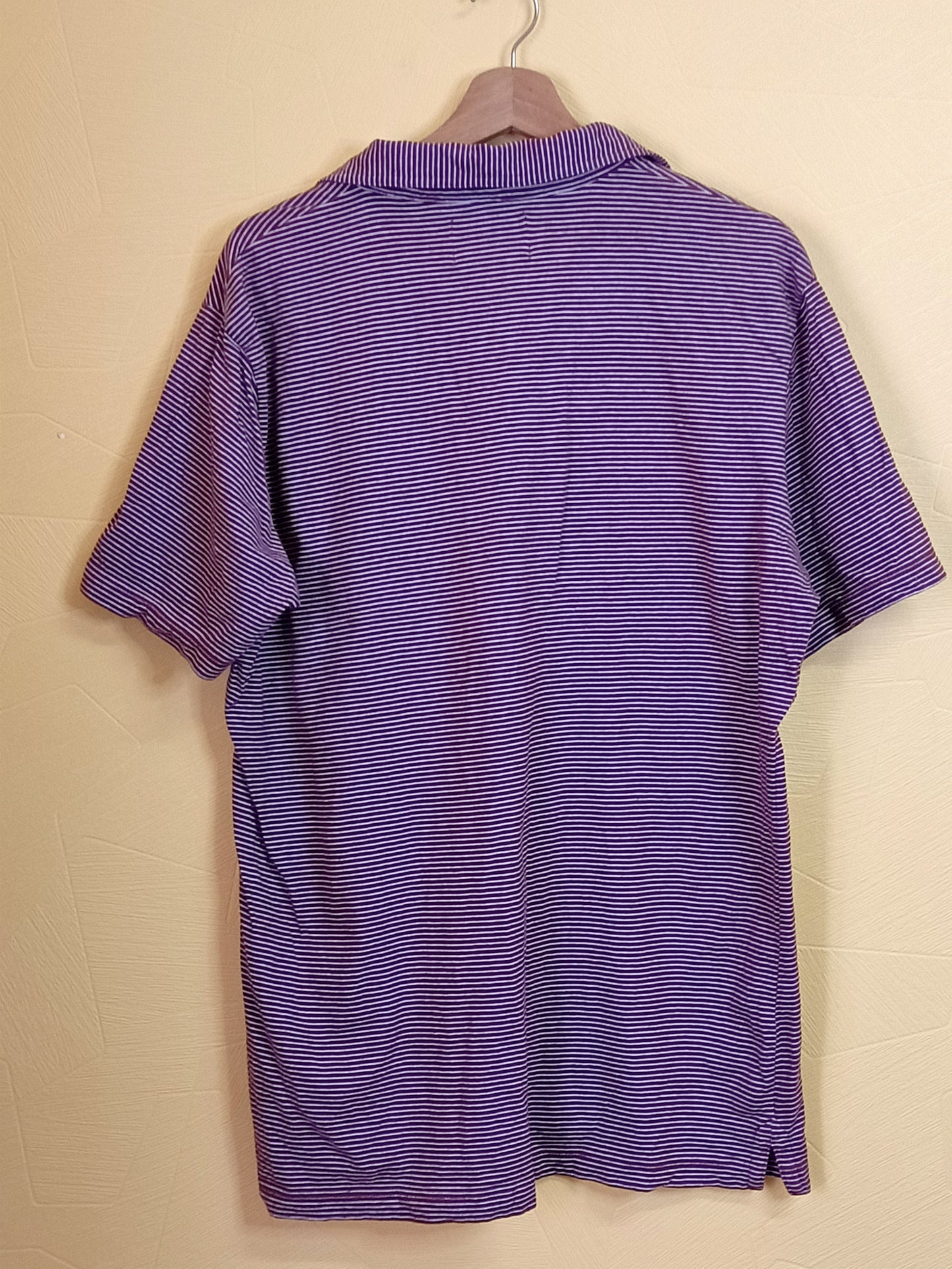 Polo Mexx rayé bordeaux et blanc Taille XXL