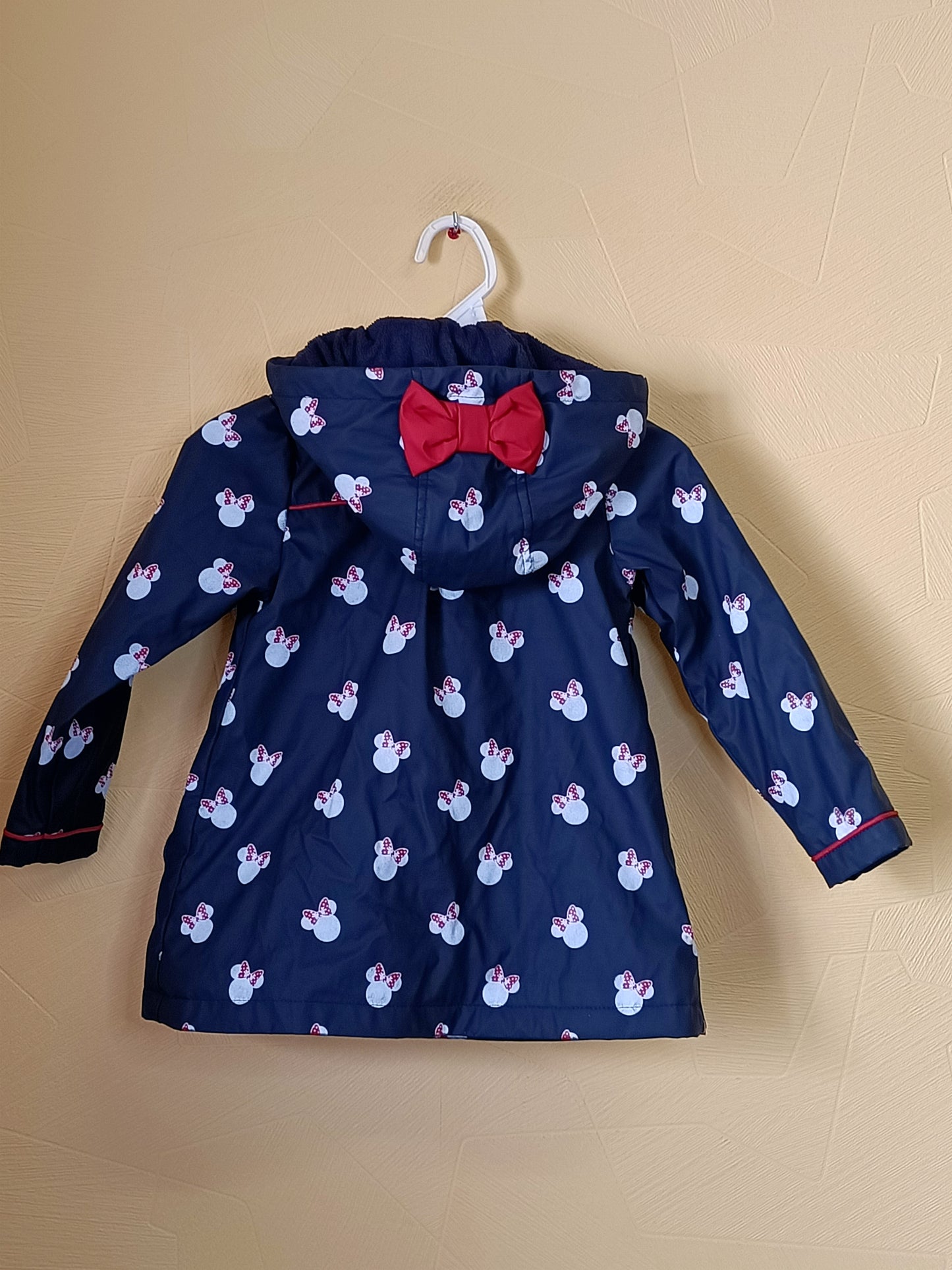 Imperméable doublé à capuche Disney bleu marine à motifs Taille 3 Ans