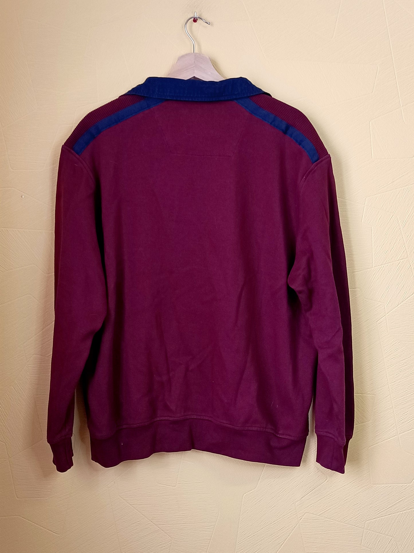 Pull avec col Meantime bordeaux Taille XL