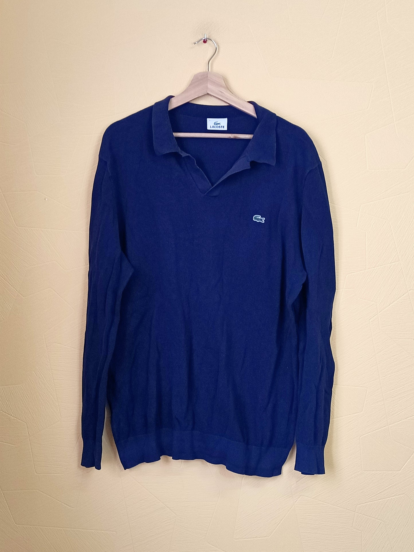 Polo manches longues Lacoste bleu marine Taille XXL