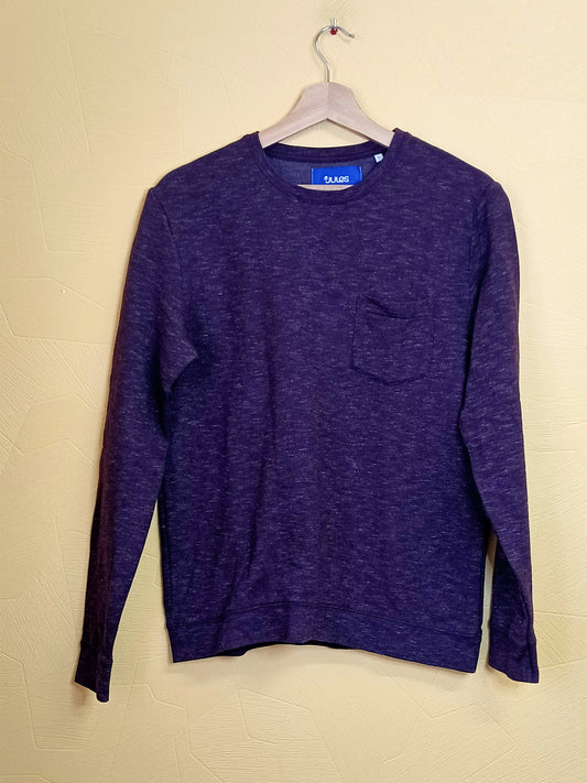 Sweat Jules prune chinée Taille S