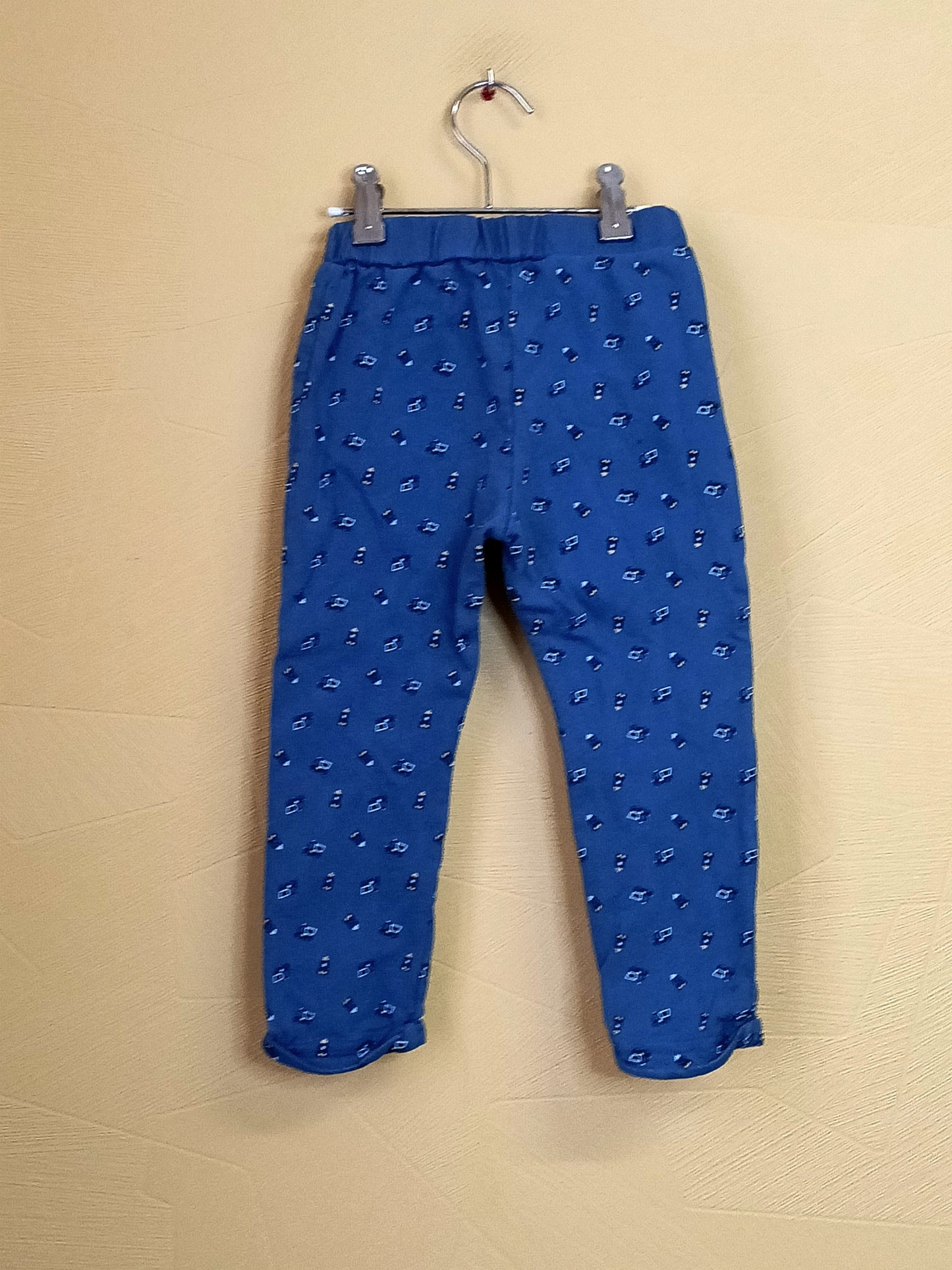 Pantalon Mots d'enfants bleu à motifs Taille 3 Ans