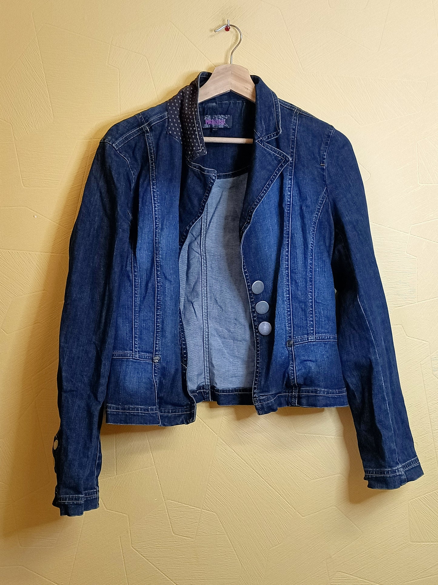 Veste en jeans Ro.Zu bleue Taille 40