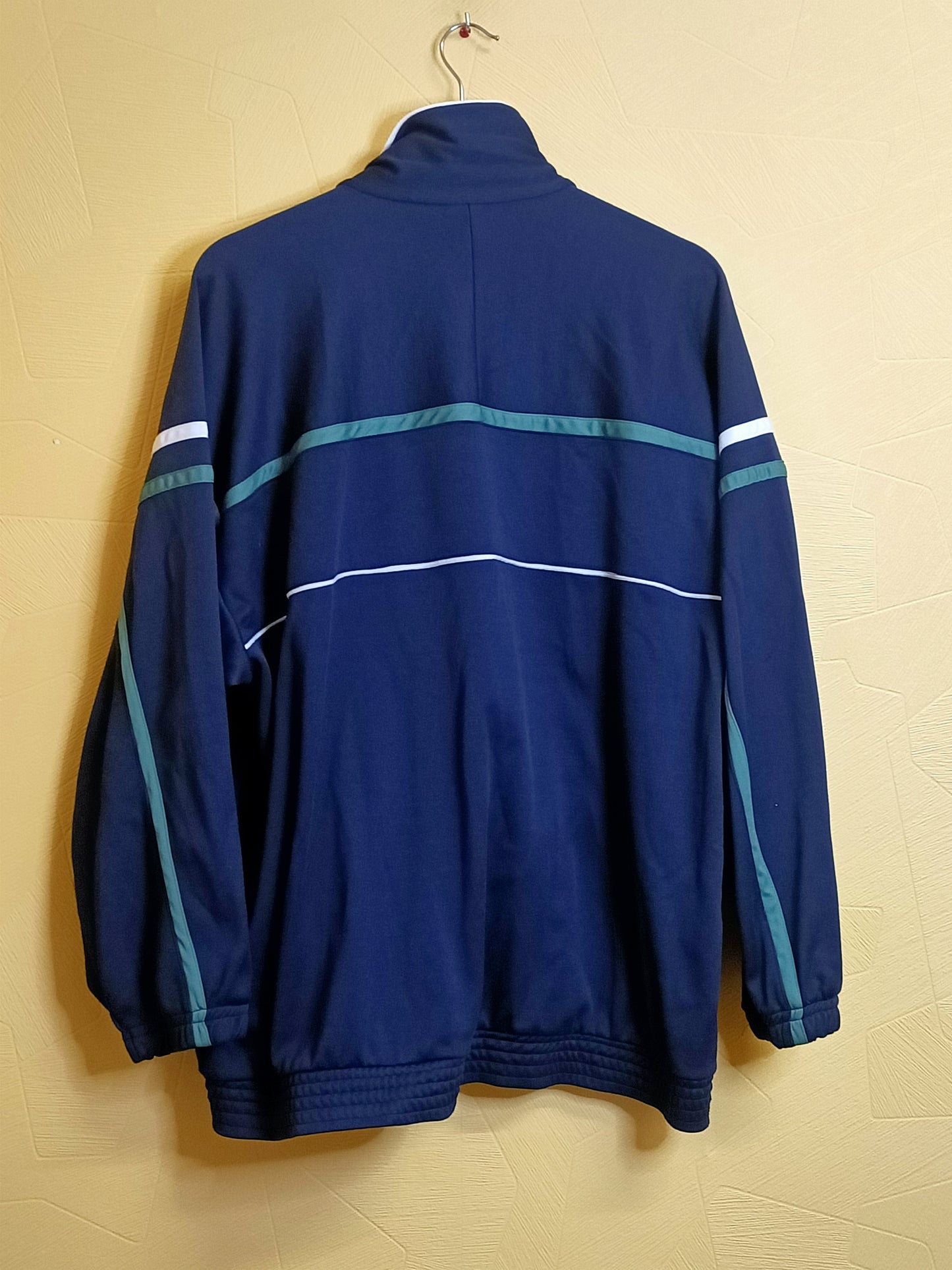 Veste de jogging Sergio Tacchini bleue avec liseré vert Taille 50